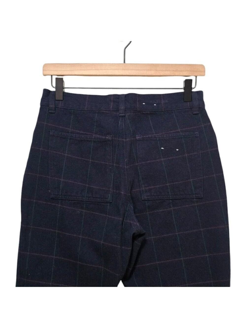 Tommy Hilfiger Vintage Windowpane High Rise Straight Leg Pants Sz 6 - Picture 3 of 8